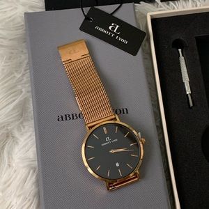 SALE-Used TWICE Rose Gold Chain Black Kensington40 - working